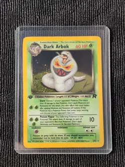 Pokemon TCG Dark Arbok Team Rocket 2/82 Holo Rare 1st Edition NM - Image 1