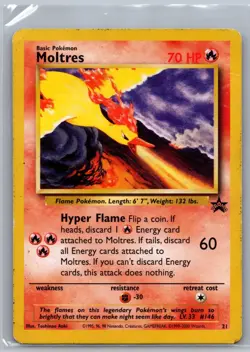 Pokemon TCG Moltres 21 WOTC Promo - Image 1