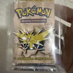 Pokemon Fossil 1st Ed. Booster Pack Sealed Zapdos Art 1999 WOTC 20.68 BOX FRESH - Image 1