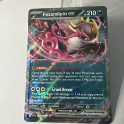 Fezandipiti EX 038/064 Ultra Rare Scarlet & Violet Shrouded Fable Pokemon TCG - Image 2