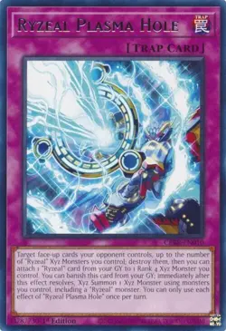 Yugioh - Ryzeal Plasma Hole (Rare) CRBR-EN010 Crossover Breakers 1st Edition - Image 1