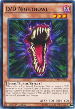 1x (NM) D/D Nighthowl - SDPD-EN009 - Common - 1st Edition YuGiOh - Image 1