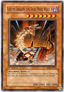 1x (EX) Fusilier Dragon, the Dual-Mode Beast - RDS-EN031 - Rare - 1st Edition Y - Image 1