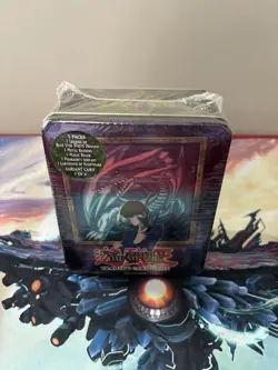 Yu-Gi-Oh Kaiba Blue Eyes White Dragon Collector's Tin 2003 Sealed - Image 3