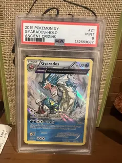 Pokemon TCG Ancient Origins Gyarados XY60 Promo Card PSA 9 - Image 1