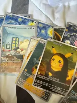 Pokemon Van Gogh Set of 18 Custom Art Cards - DIY - Fan Art- Full Set Display - Image 3