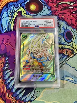 Dragon Ball Super Card Game SB01 Manga Booster FB05-119 Son Goku SCR PSA 10 - Image 1