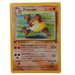 Primeape 43/64 Jungle Set Pokemon Card Vintage WOTC 1999 Uncommon - Image 1
