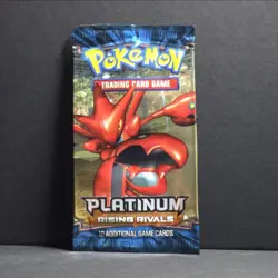 Pokemon Platinum Rising Rivals Empty Booster Pack Scizor Art No Cards Included - Image 1