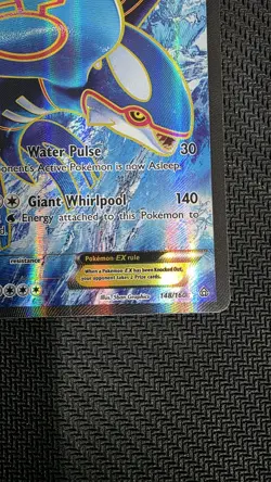 Kyogre EX 148/160 FULL ART Pokemon Card XY Primal Clash Holo Rare - Image 4