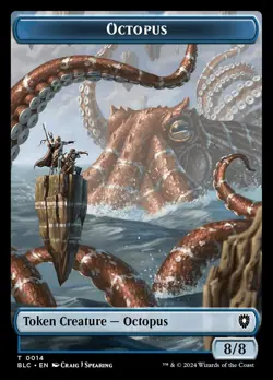Octopus // Rabbit Double-Sided Token - MTG Cards Shop - Image 1