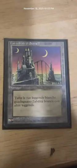 Italian Ita MTG Serra's Cathedral the Legends Magic The Gathering Card - Image 1
