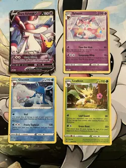 Pokemon TCG Eevee Evolution Promo Lot Of 10 Cards In A Mini Album - Image 1