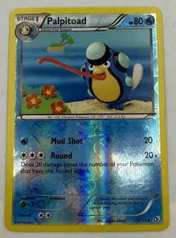 Reverse Holofoil Palpitoad 41/113 Pokemon Uncommon Legendary Treasures Card NM - Image 1