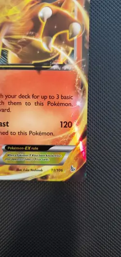 Charizard EX 11/106 XY Flashfire Holo Ultra Rare Pokemon Card 11/106 - Image 4