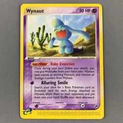 Wynaut 54/100 EX Sandstorm Regular Uncommon Baby Pokemon Card English 2003 MP-LP - Image 1