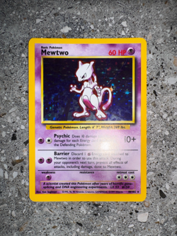 Pokemon TCG Cards Mewtwo 10/102 Base Set Holo Rare - Image 4