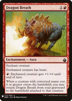 1x Dragon Breath NM Eng MTG - The List - Image 1