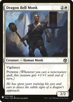 1x Dragon Bell Monk NM Eng MTG - The List - Image 1