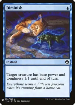 1x Diminish NM Eng MTG - The List - Image 1