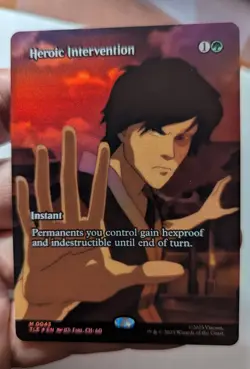 1x Heroic Intervention Borderless FOIL NM - Avatar Magic MTG TLA TLE x1 - Image 1