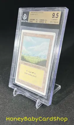 MTG 3rd Edition Revised 1994 Plains (B) BGS 9.5Q+ (TRUE QUAD+) GEM MINT 93/94 - Image 3