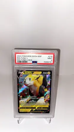 Boltund V 2022 Pokemon SWSH Black Star Promo Boltund V Box PSA 9 #219 - Image 1