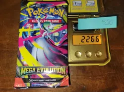 22.66g (Heavy for Lot) Mega Evolution Pokemon Booster Pack - Sealed #520 - Image 1