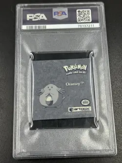 1999 Pokemon Stickers Chansey Series 1 Bonus Prism Sticker PSA NM-MT 8 - Image 2