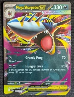 Mega Sharpedo EX 061/094 - Phantasmal Flames - NM/M - Pokemon TCG - Image 1