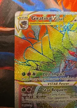 Giratina VSTAR (Secret Rare) 201/196 Lost Origin Rainbow Holo Pokemon TCG ?? NM - Image 2