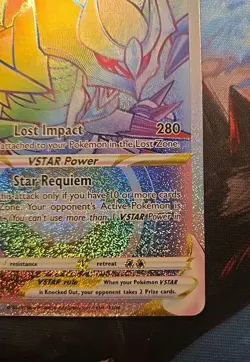 Giratina VSTAR (Secret Rare) 201/196 Lost Origin Rainbow Holo Pokemon TCG ?? NM - Image 4