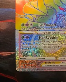 Giratina VSTAR (Secret Rare) 201/196 Lost Origin Rainbow Holo Pokemon TCG ?? NM - Image 5
