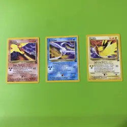 NM Black Star Promo Legendary Birds Articuno Zapdos Moltres 21 22 23 Pokemon - Image 1