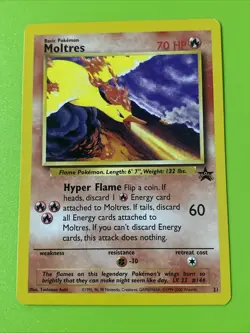 NM Black Star Promo Legendary Birds Articuno Zapdos Moltres 21 22 23 Pokemon - Image 2