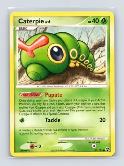 Pokemon TCG Caterpie 63/106 Great Encounters Normal MP - Image 1
