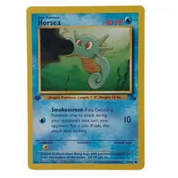 Pokemon Horsea - 1st Edition 1999 WOTC Fossil Set Common 49/62 - Image 1