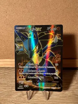 Pokemon Lucario EX Full Art Ultra Rare XY - Furious Fists 107/111 LP - Image 1