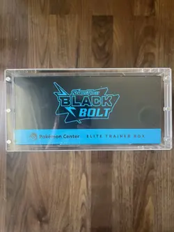Pokemon Center Black Bolt Elite Trainer Box Exclusive with Magnetic Acrylic Case - Image 2