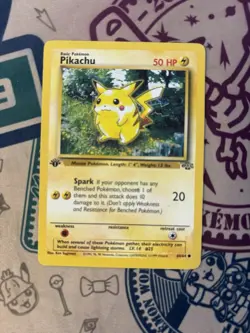 Pokemon TCG Pikachu Jungle 60/64 Regular 1st Edition Common - Image 3