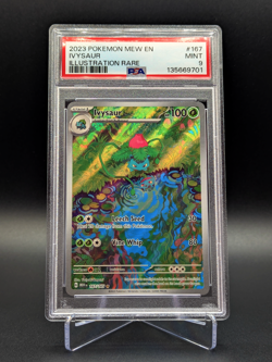 PSA 9 Mint Ivysaur 2023 Illustration Rare Pokemon 151 IR 167/165 - Image 1