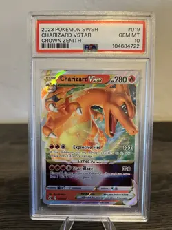 2023 Pokemon Charizard VSTAR - 19/159 Crown Zenith Gem Mint PSA 10 - Image 1