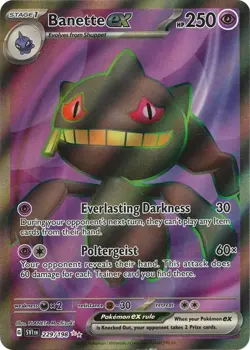 Banette ex - 229/198 - Full Art Secret Rare Scarlet & Violet Pokemon NM - Image 1