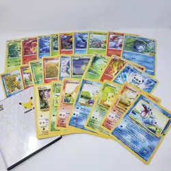 Pokemon Celebrations 25th Anniversary Complete Full 1ST Partner Pack Binder DMG - Image 1