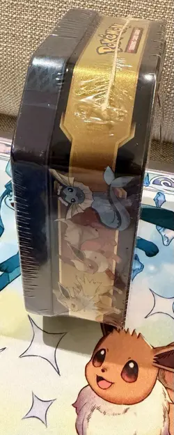 Pokemon TCG Game Triple Effect Vaporeon Sealed Tin Near Mint Wrap 820650102851 - Image 4