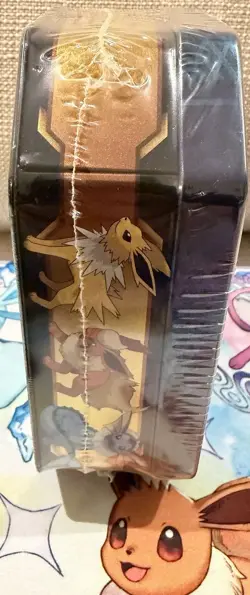 Pokemon TCG Game Triple Effect Vaporeon Sealed Tin Near Mint Wrap 820650102851 - Image 5