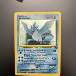 Pokemon TCG Articuno 2/62 Holo Rare LP+/NM Unlimited Holographic Holofoil Great! - Image 2