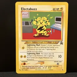 Pokemon TCG Electabuzz Black Star Promo 46 WOTC 2003 Non Holo LP - Image 1