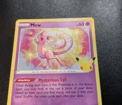 Mew 011/025 Celebrations (25th Anniversary) Holo Rare Pokemon Card LP - Image 3