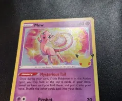 Mew 011/025 Celebrations (25th Anniversary) Holo Rare Pokemon Card LP - Image 4